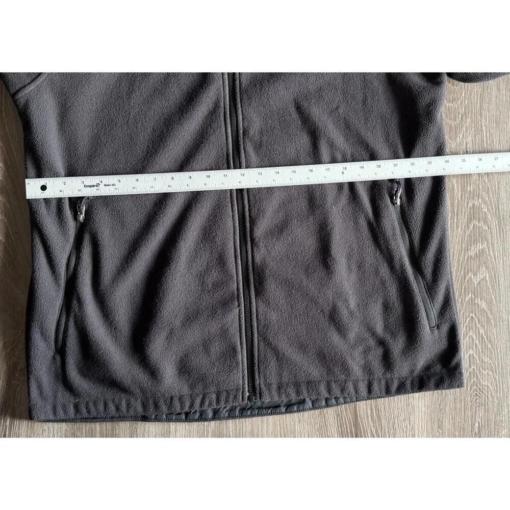 The North Face Mens XL Tall Fleece Jacket Gray Full Zip Outdoor Hiking TNF
